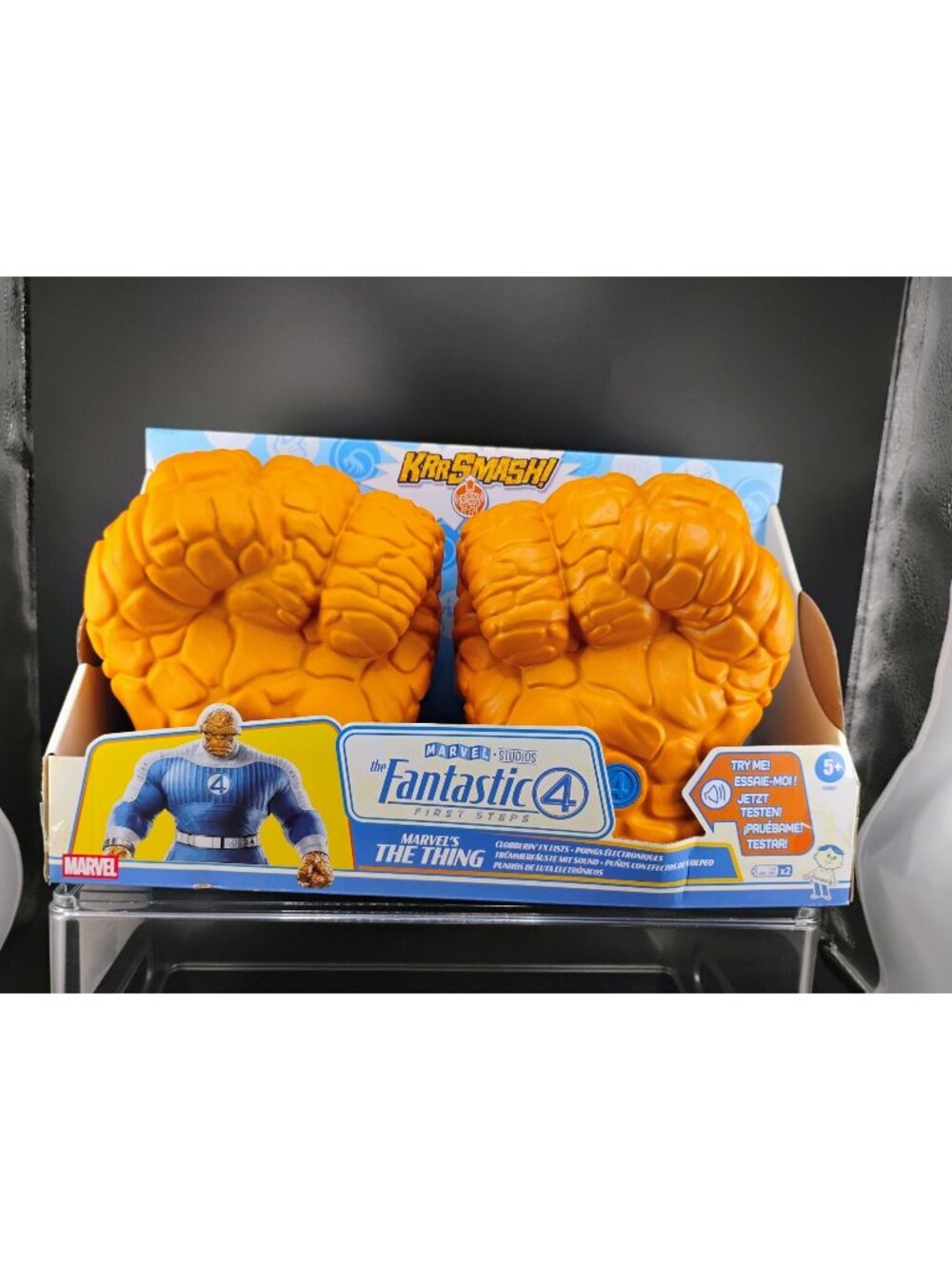 Marvel Fantastic Four The Thing Clobber Fists With Sounds